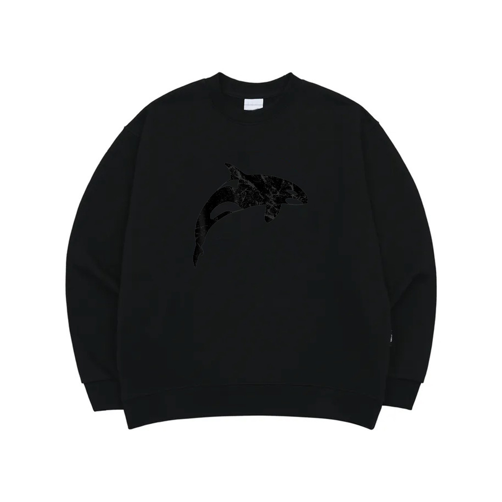 Orca Whale Vintage Distressed Sweatshirt