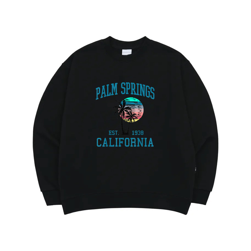 Palm Springs California Beach Vintage Palm Trees Summer Sweatshirt