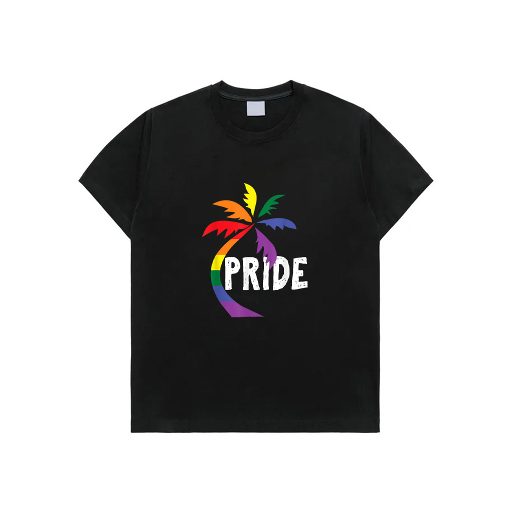 Palm Tree Pride T-Shirt For LGBTQ Summer T-Shirt