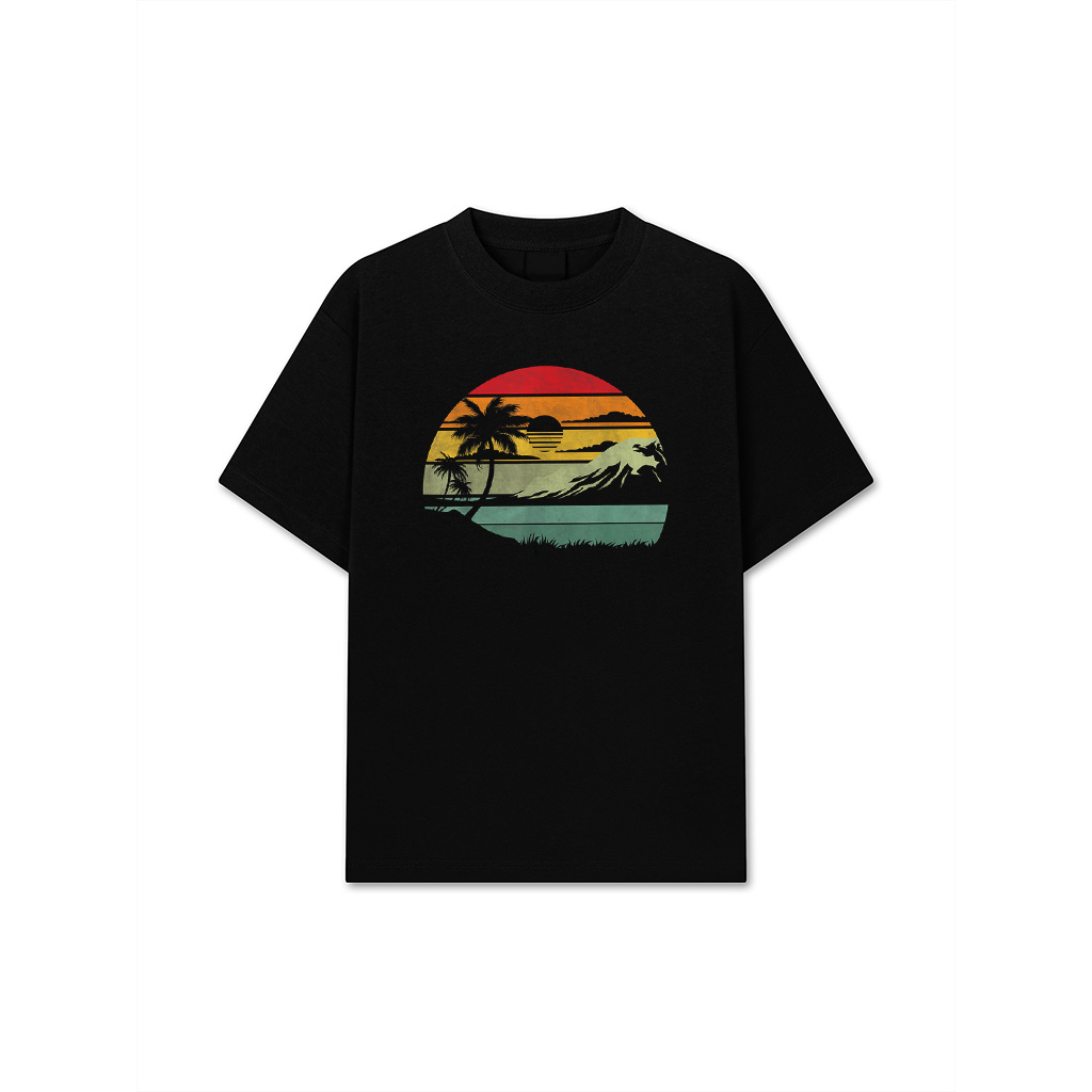 Palm Tree Retro Tropical Beach Vintage 70S 80S Style Summer T-Shirt