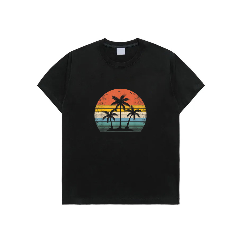 Palm Tree Vintage Retro Style Tropical Beach T-Shirt