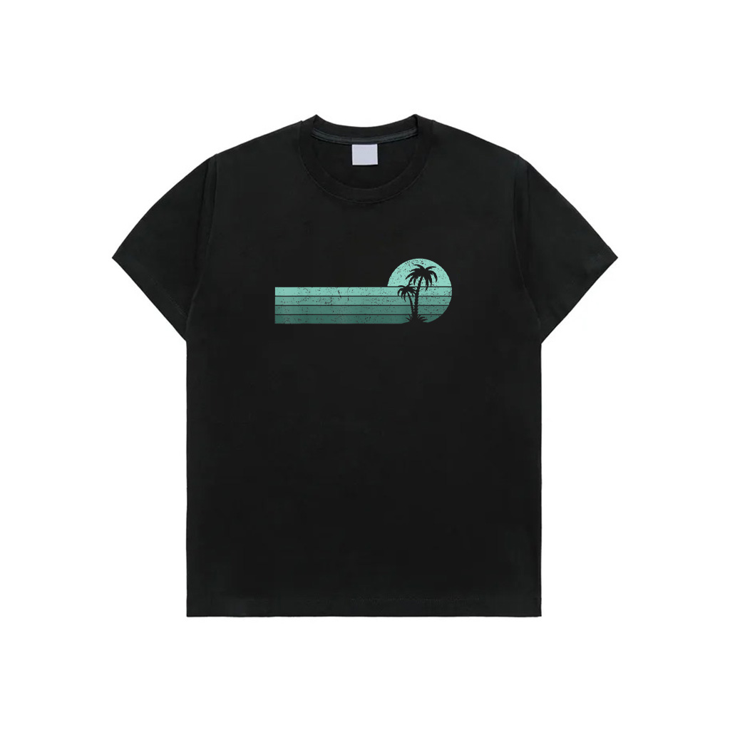 Palm Trees Simple Vacation Men Women Kids T-Shirt