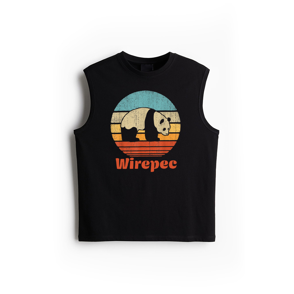 Panda Vintage 60S 70S Retro Gift Zoo Animal Bear Lover Tank Top
