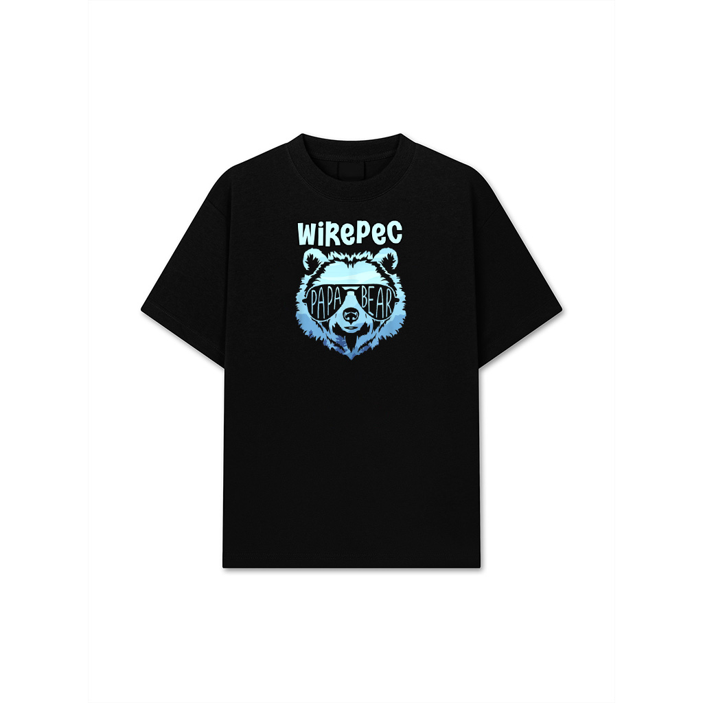 Papa Bear Vintage Graphic Grizzly Silhouette T-Shirt