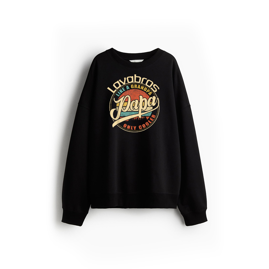 Papa Like A Grandpa Only Cooler Funny Dad Papa Definition Sweatshirt