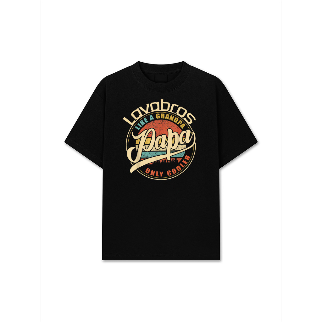 Papa Like A Grandpa Only Cooler Funny Dad Papa Definition T-Shirt