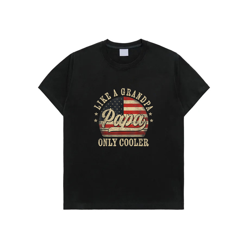 Papa Like A Grandpa Only Cooler Papa Father's Day T-Shirt