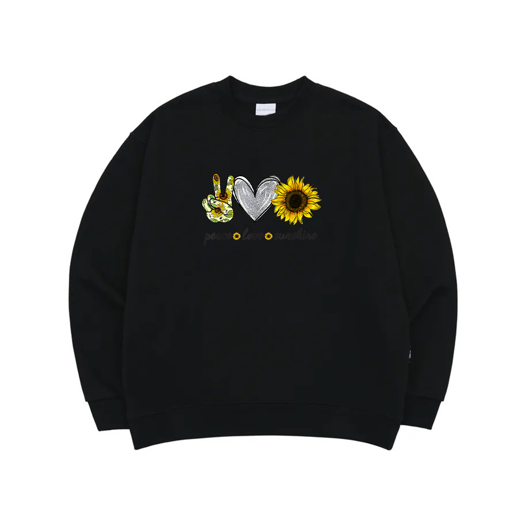 Peace Love Sunshine Sunflower Hippie Sunflower Lover Gifts Sweatshirt