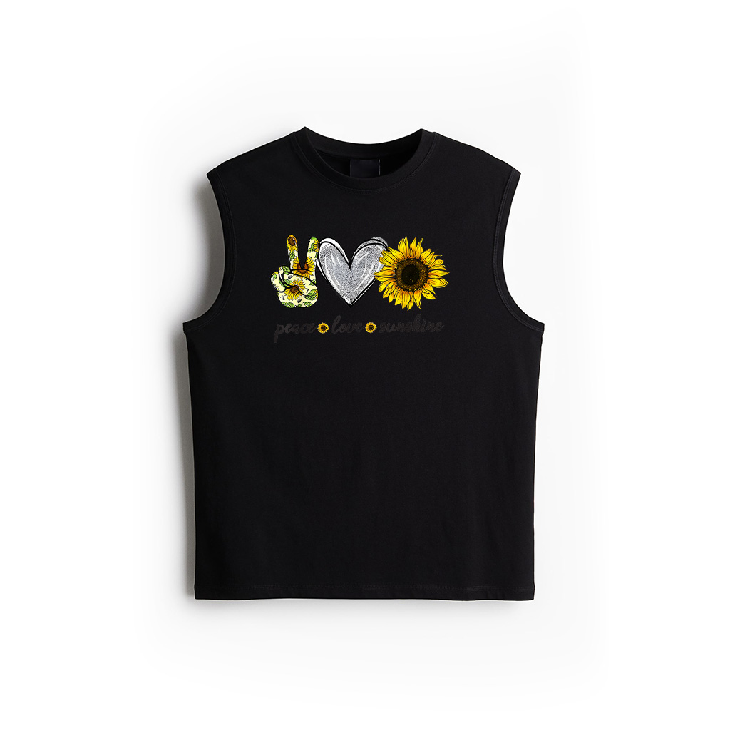 Peace Love Sunshine Sunflower Hippie Sunflower Lover Gifts Tank Top