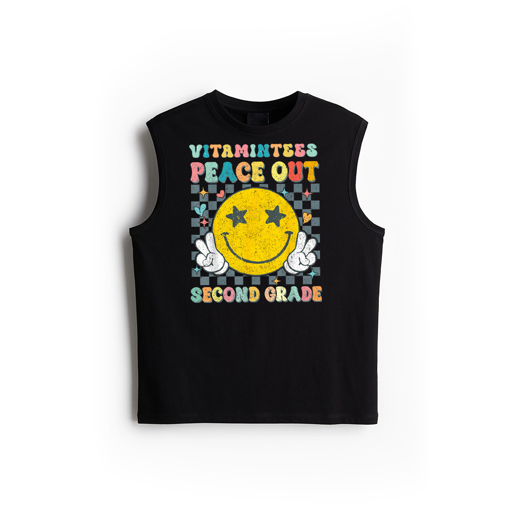 Peace Out 2Nd Grade Graduation Last Day School Second Grade Tank Top