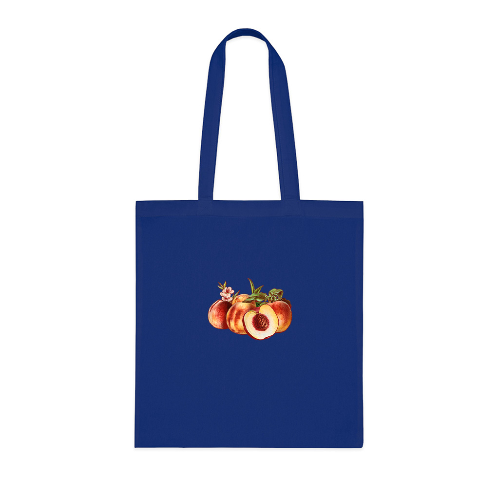 Peach Fruit Vintage Tote Bag
