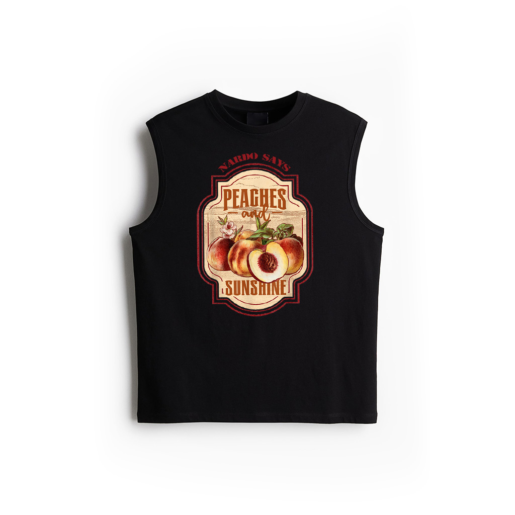 Peaches And Sunshine Vintage Peach Tank Top