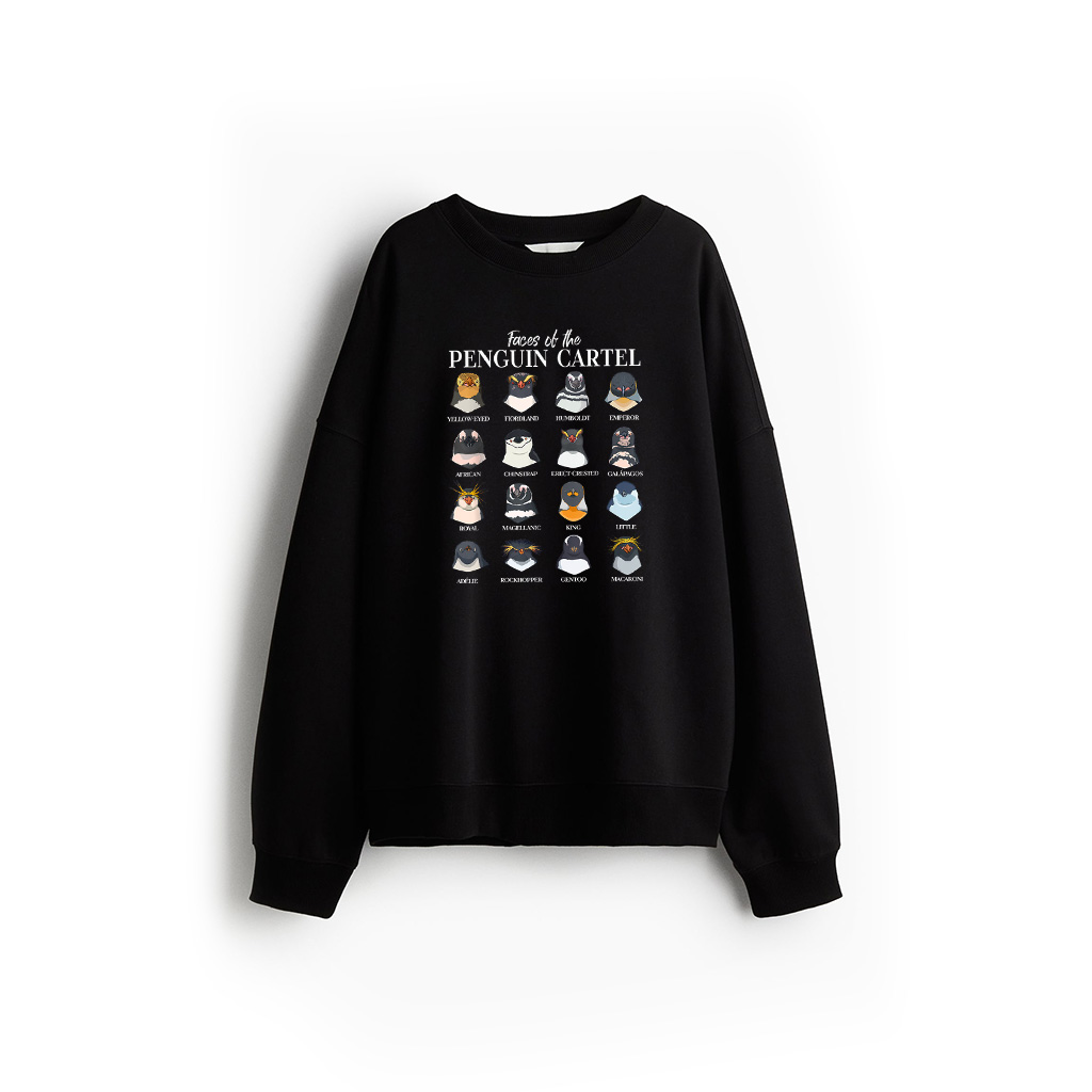 Penguin Cartel Types Of Penguins Sweatshirt