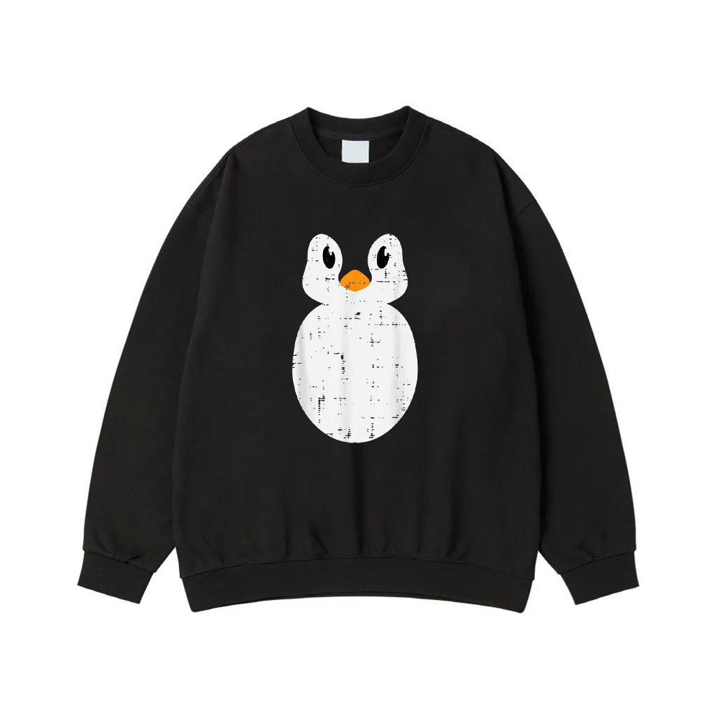 Penguin Face Costume Cute Animal Men Women Boys Girls Kids Sweatshirt