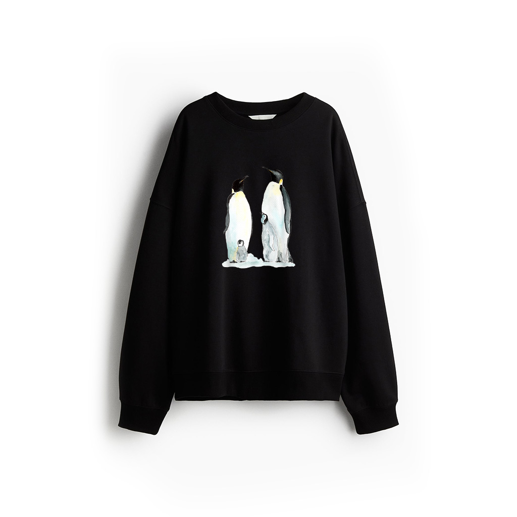 Penguin Family Two Children Penguin Sweatshirt