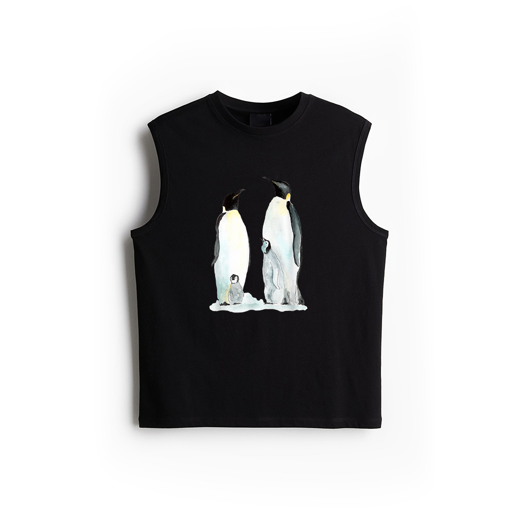 Penguin Family Two Children Penguin Tank Top