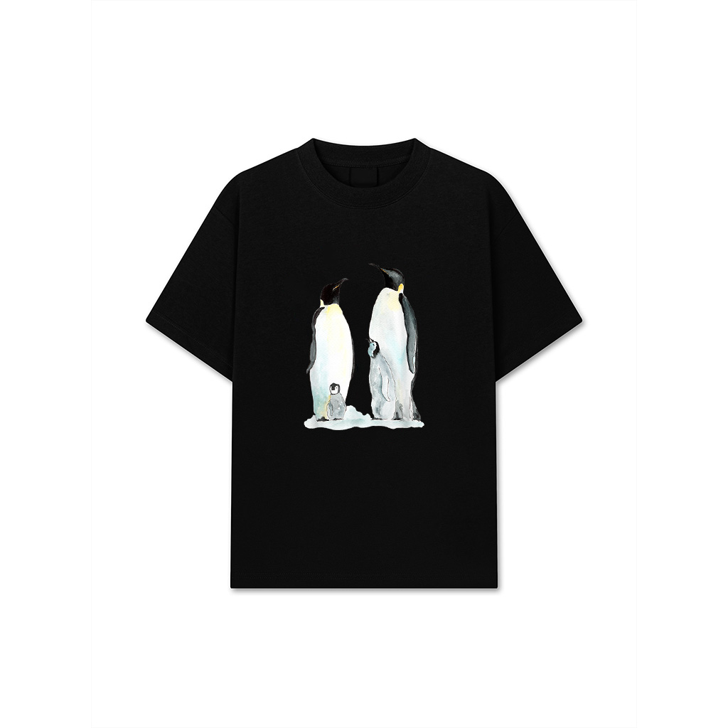 Penguin Family Two Children Penguin T-Shirt