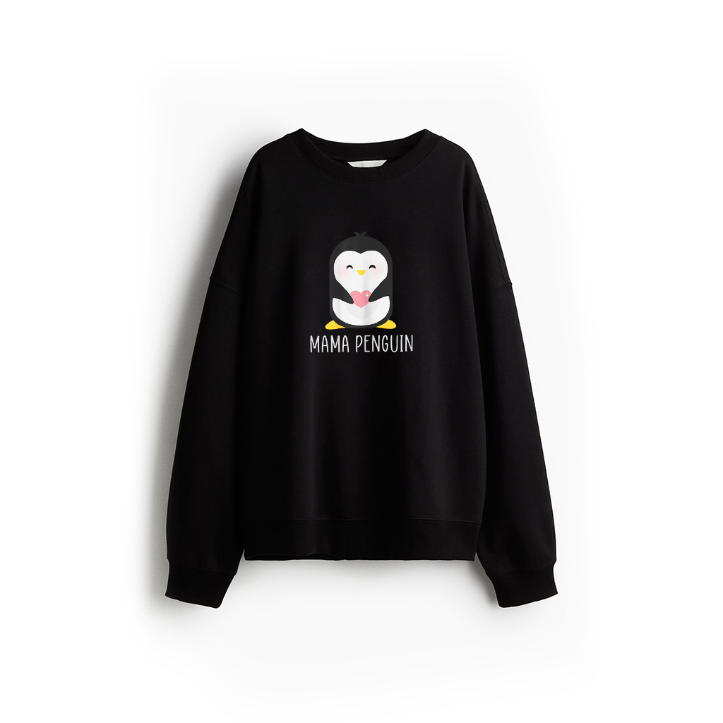 Penguin MAMA Mother's Funny Cute Dad Gift Sweatshirt
