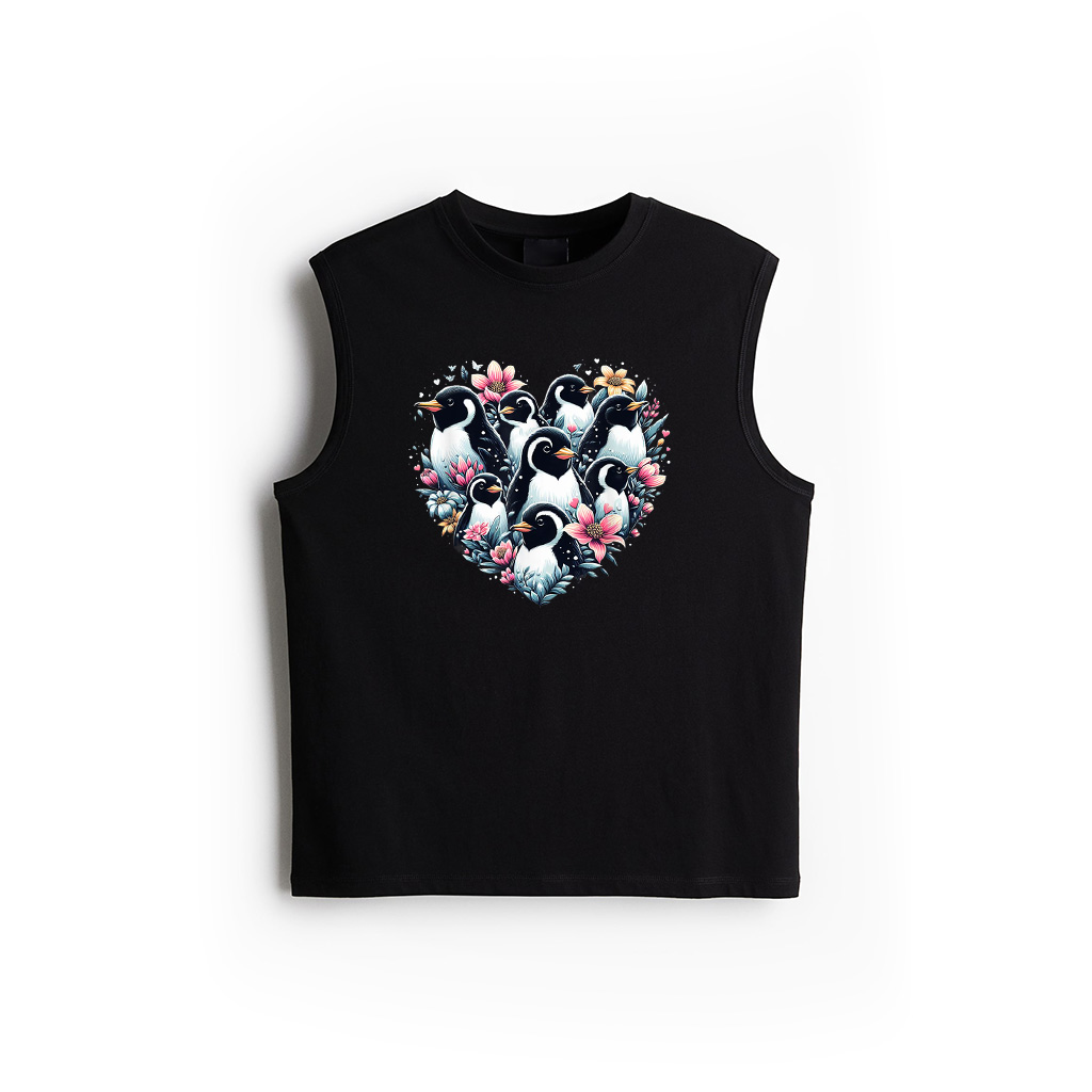 Penguins Love Beautiful Colorful Penguin Art Animal Tank Top