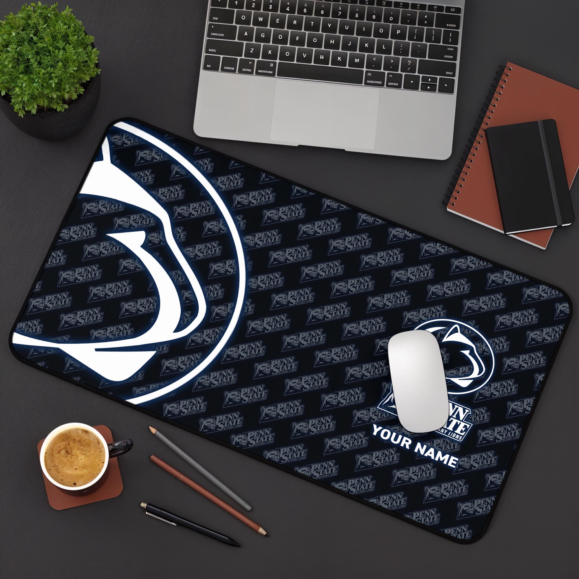Penn State Nittany Lions 2025 Version Mouse Pad Custom Printed, Sport Team Mouse Pad, Sport Gift For Fans