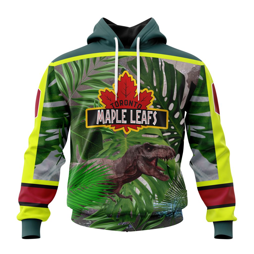 Personalized Toronto Maple Leafs Specialized Jersey Hockey For Jurassic World Unisex Pullover Hoodie