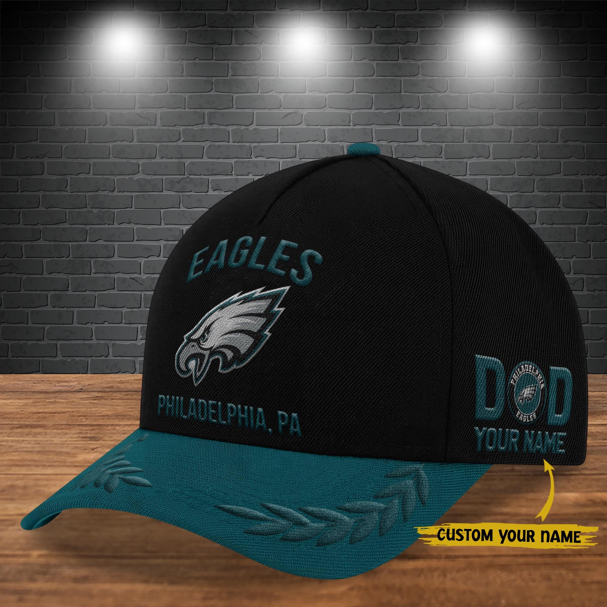 Philadelphia Eagles Cap New 2025 Version Custom Your Name, Sport Team Cap, Sport Gift For Fans, Fathers Day Gifts