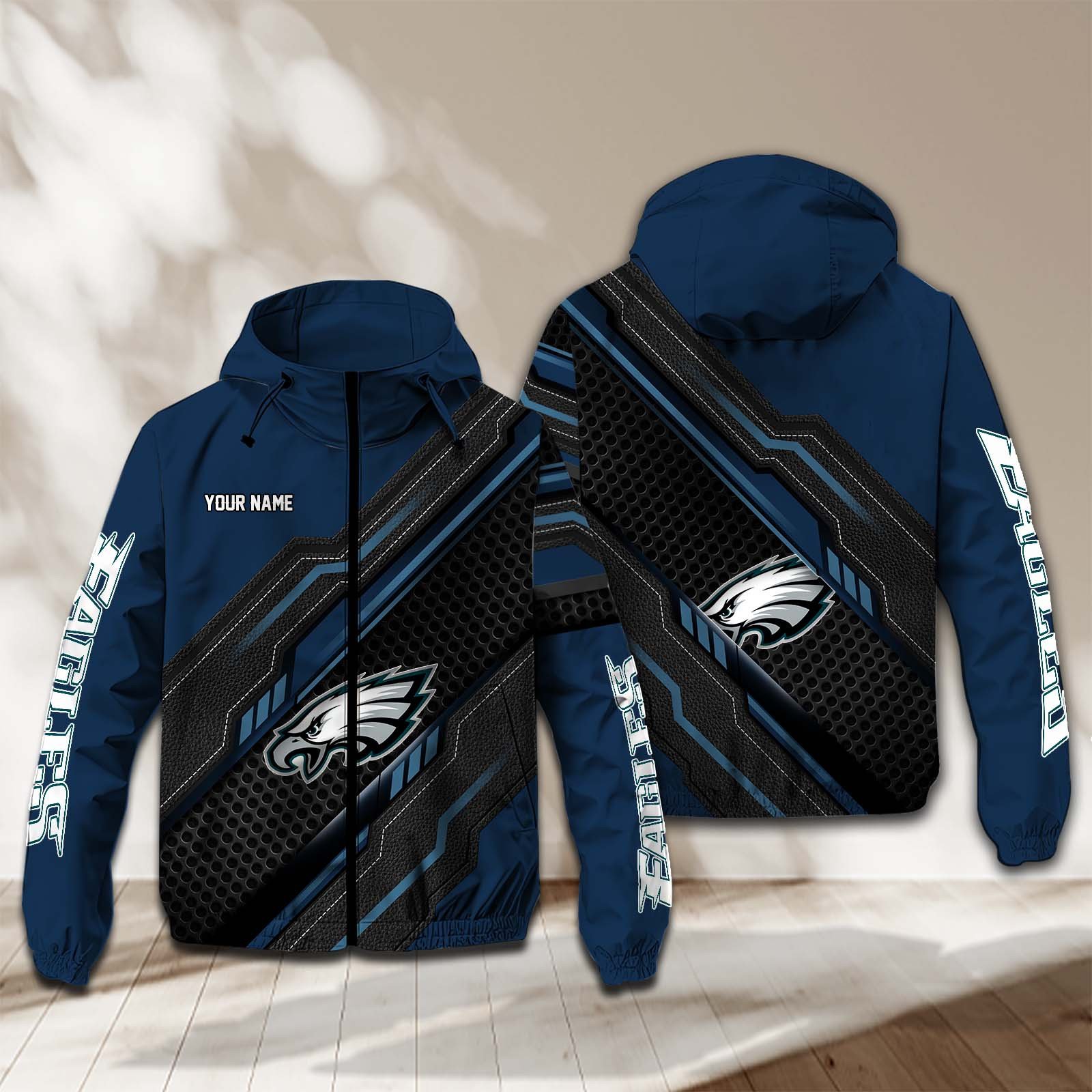 Philadelphia Eagles NFL Personalized Windbreaker Jacket For Fan