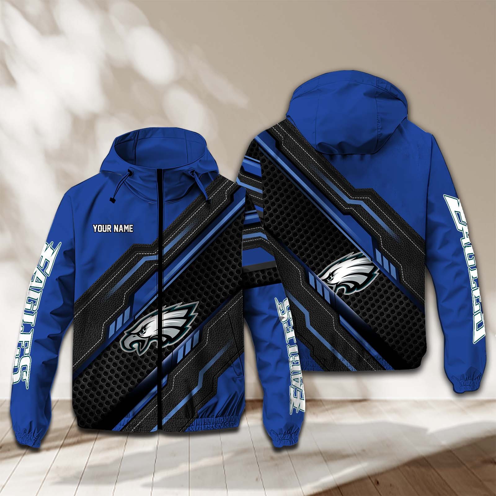 Philadelphia Eagles NFL Personalized Windbreaker Jacket For Fan