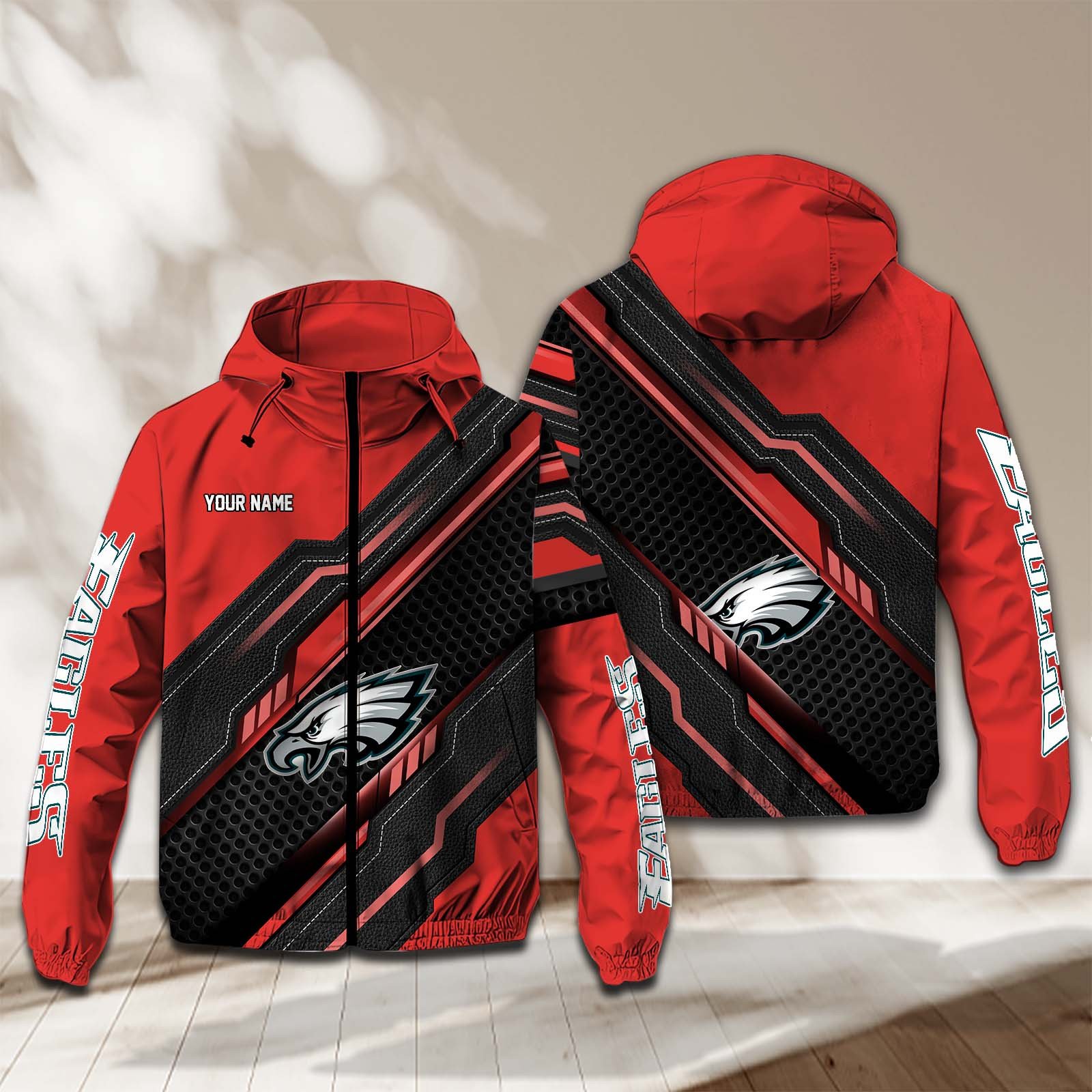 Philadelphia Eagles NFL Personalized Windbreaker Jacket For Fan