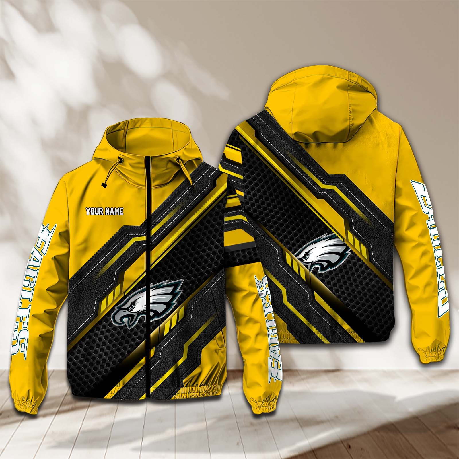 Philadelphia Eagles NFL Personalized Windbreaker Jacket For Fan