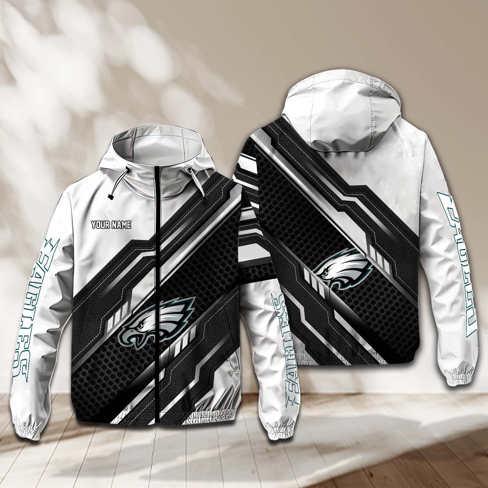 Philadelphia Eagles NFL Personalized Windbreaker Jacket For Fan