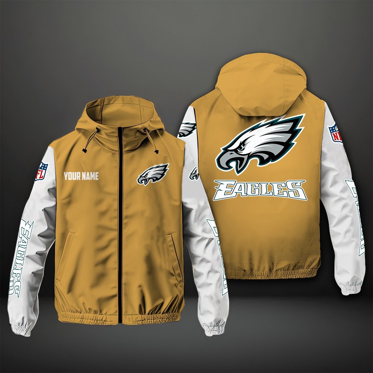 Philadelphia Eagles NFL Personalized Windbreaker Jacket For Fan
