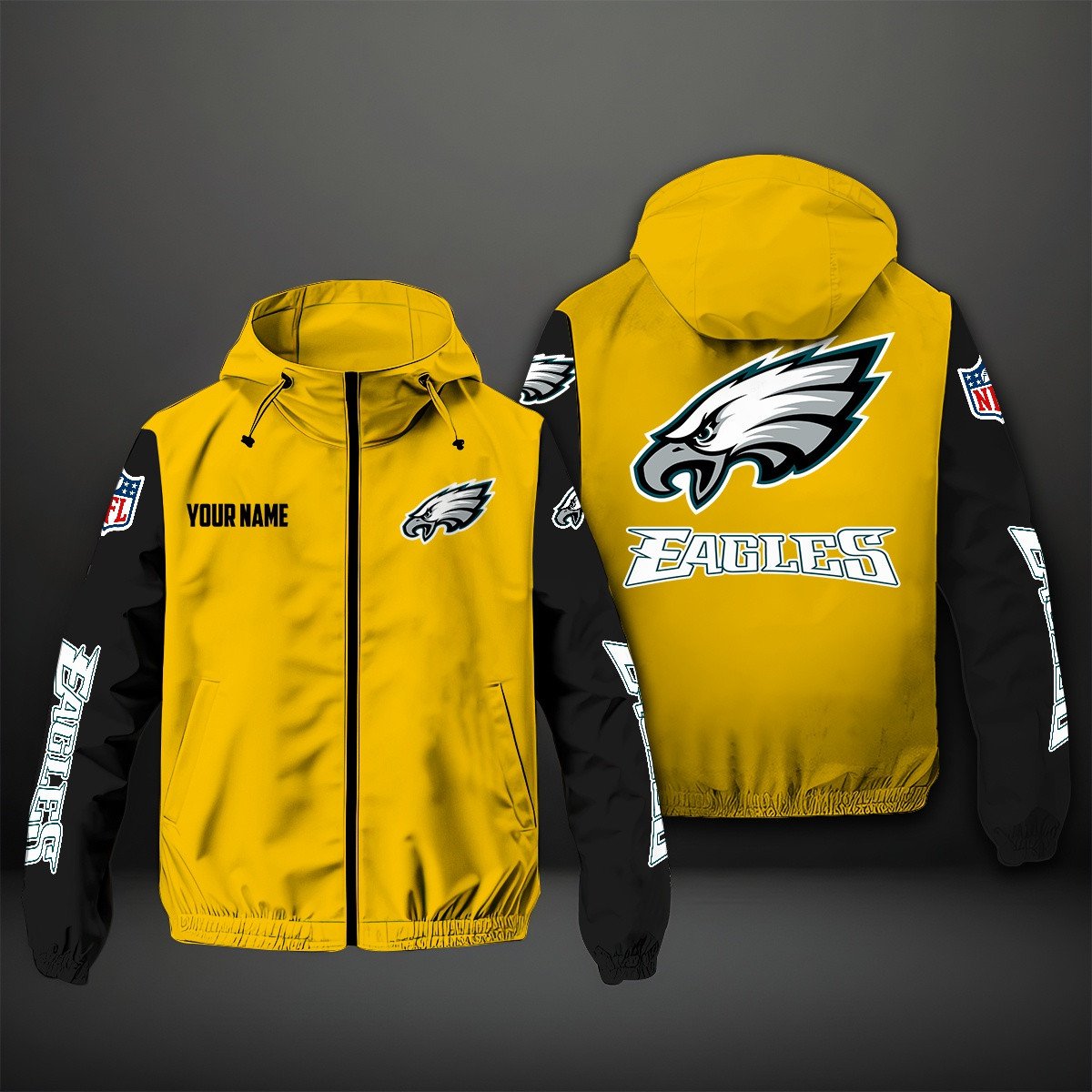 Philadelphia Eagles NFL Personalized Windbreaker Jacket For Fan