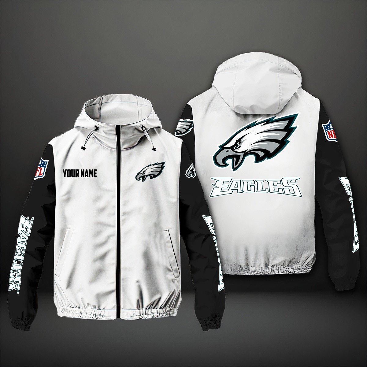 Philadelphia Eagles NFL Personalized Windbreaker Jacket For Fan