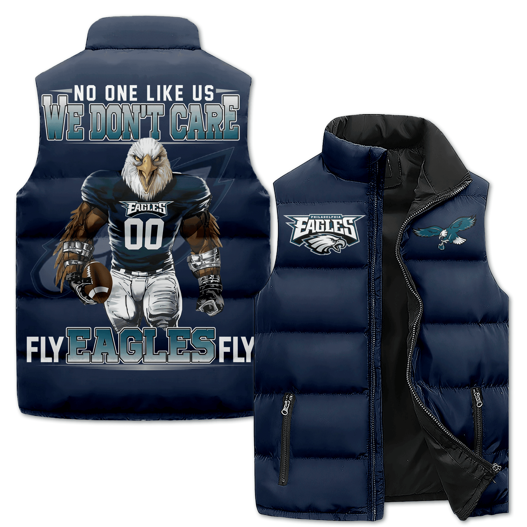 Philadelphia Eagles NFL Sleeveless Puffer Jacket