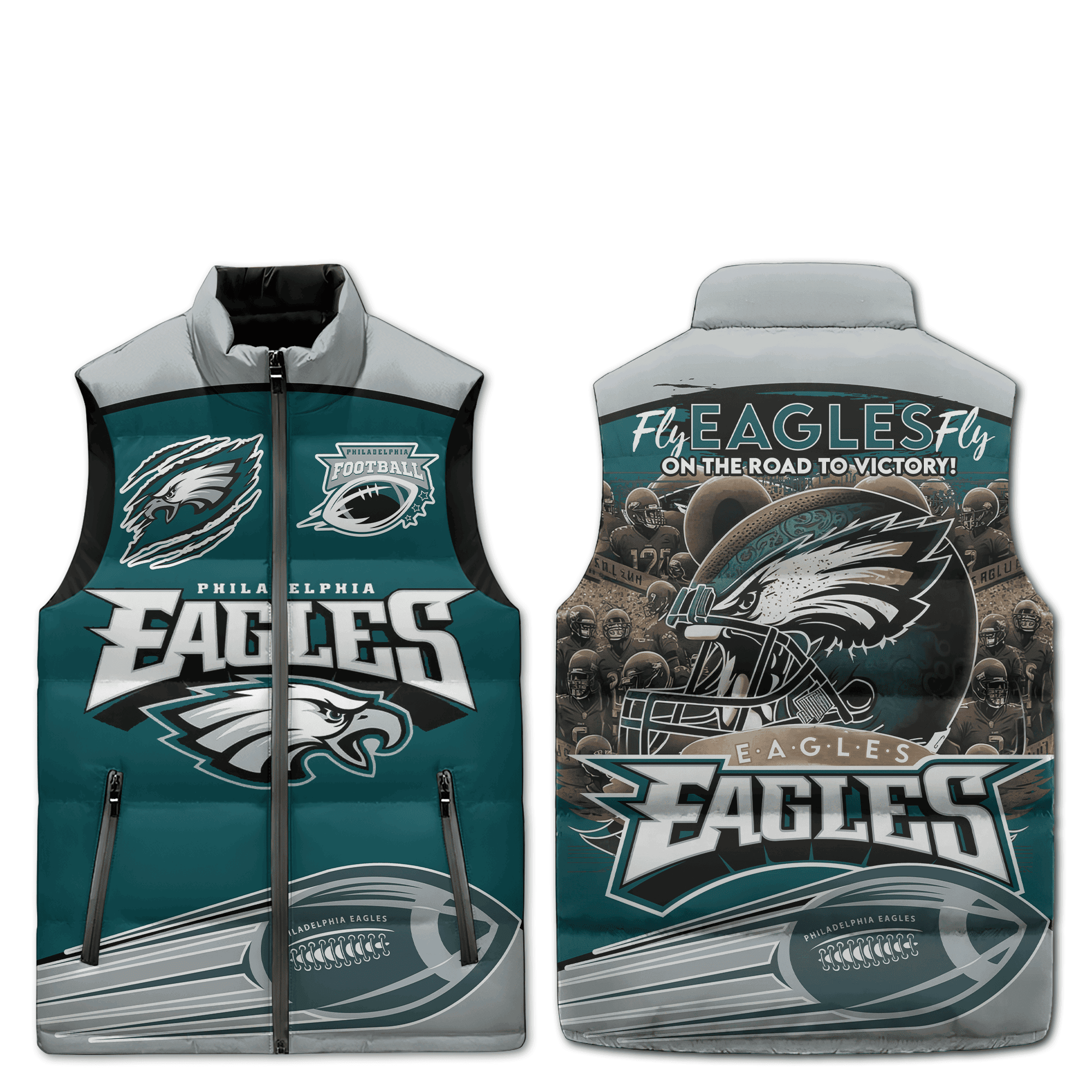 Philadelphia Eagles NFL Sleeveless Puffer Jacket