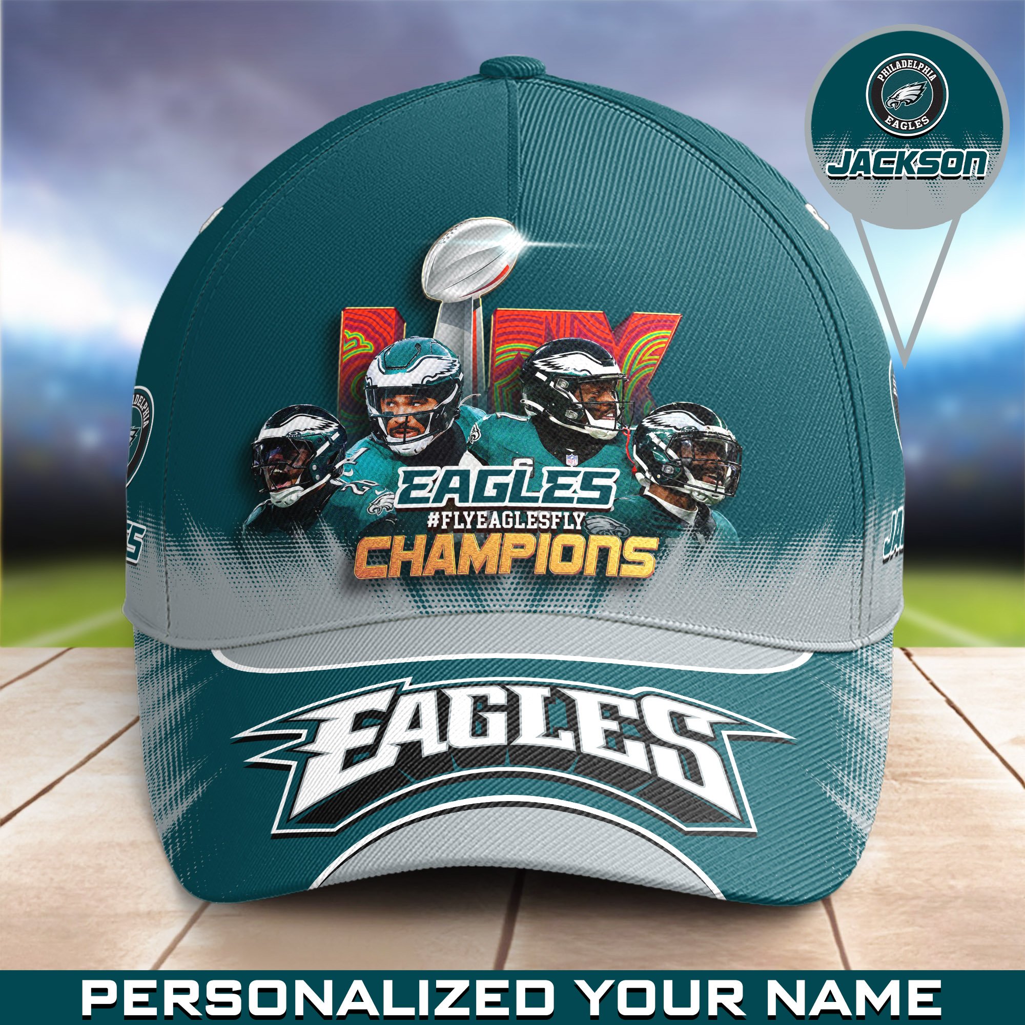 Philadelphia Eagles Team Champions Super Bowl 2025 Cap Personalized Your Name, Sport Cap For Fan, Sport Gifts ETHY 0206720