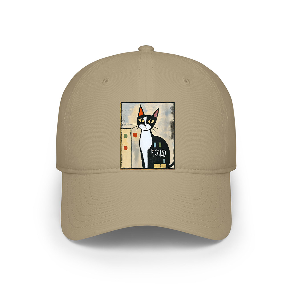 Picatso Funny Cat Vintage Abstract Cap - Image 5