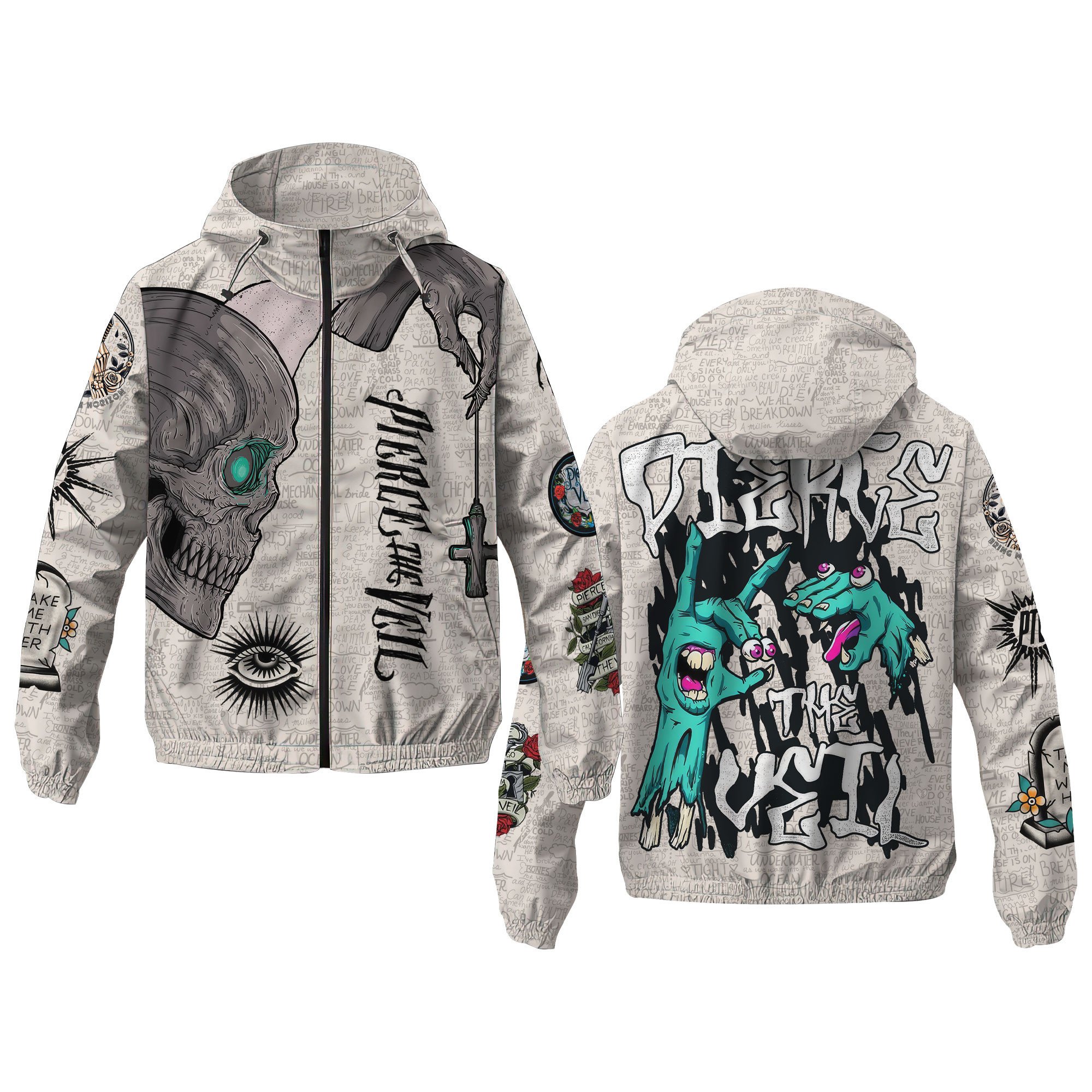 Pierce The Veil Music Windbreaker Outdoor Jacket