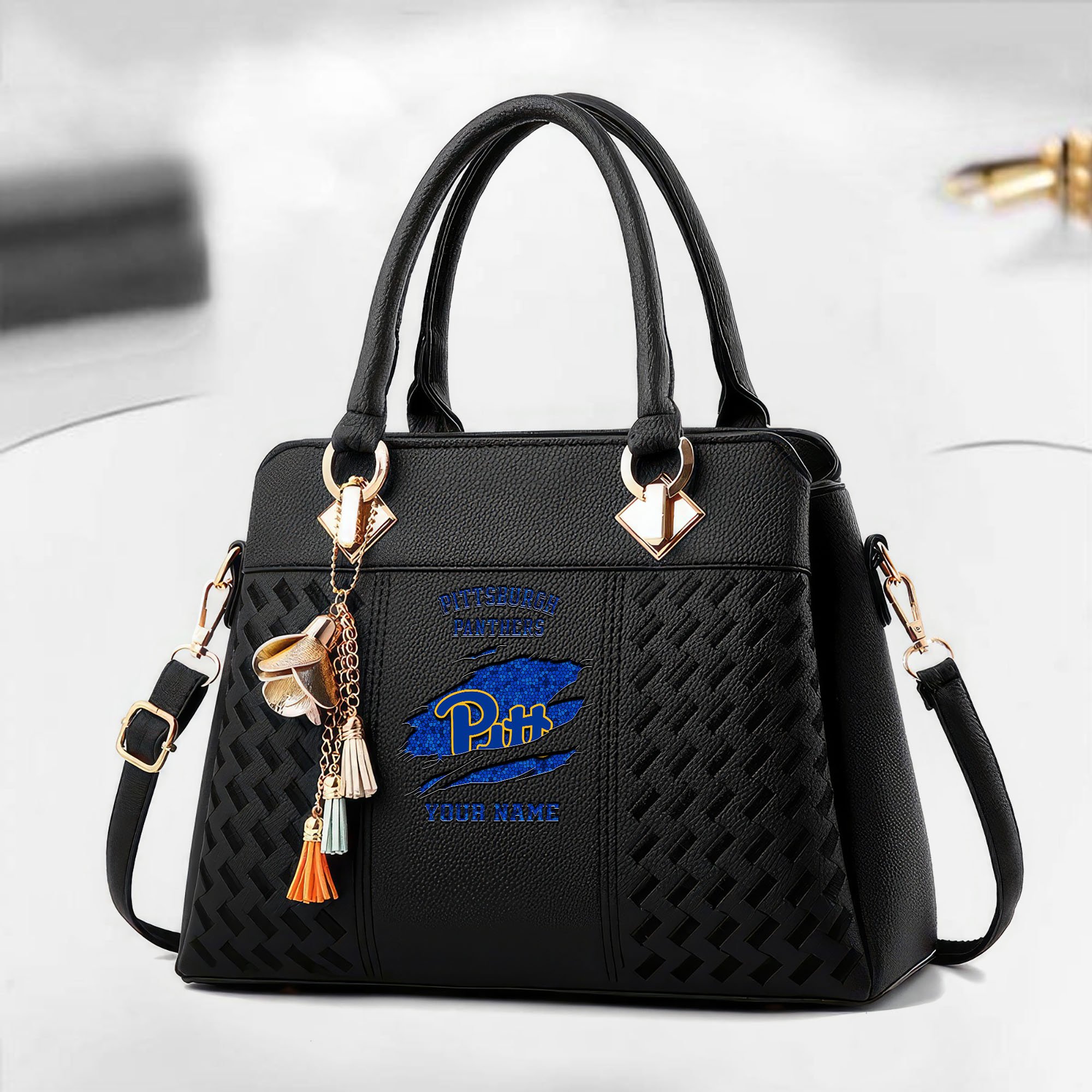Pittsburgh Panthers Deluxe Handbag For Women Custom Your Name 2025 Versions, Sport Deluxe Handbag