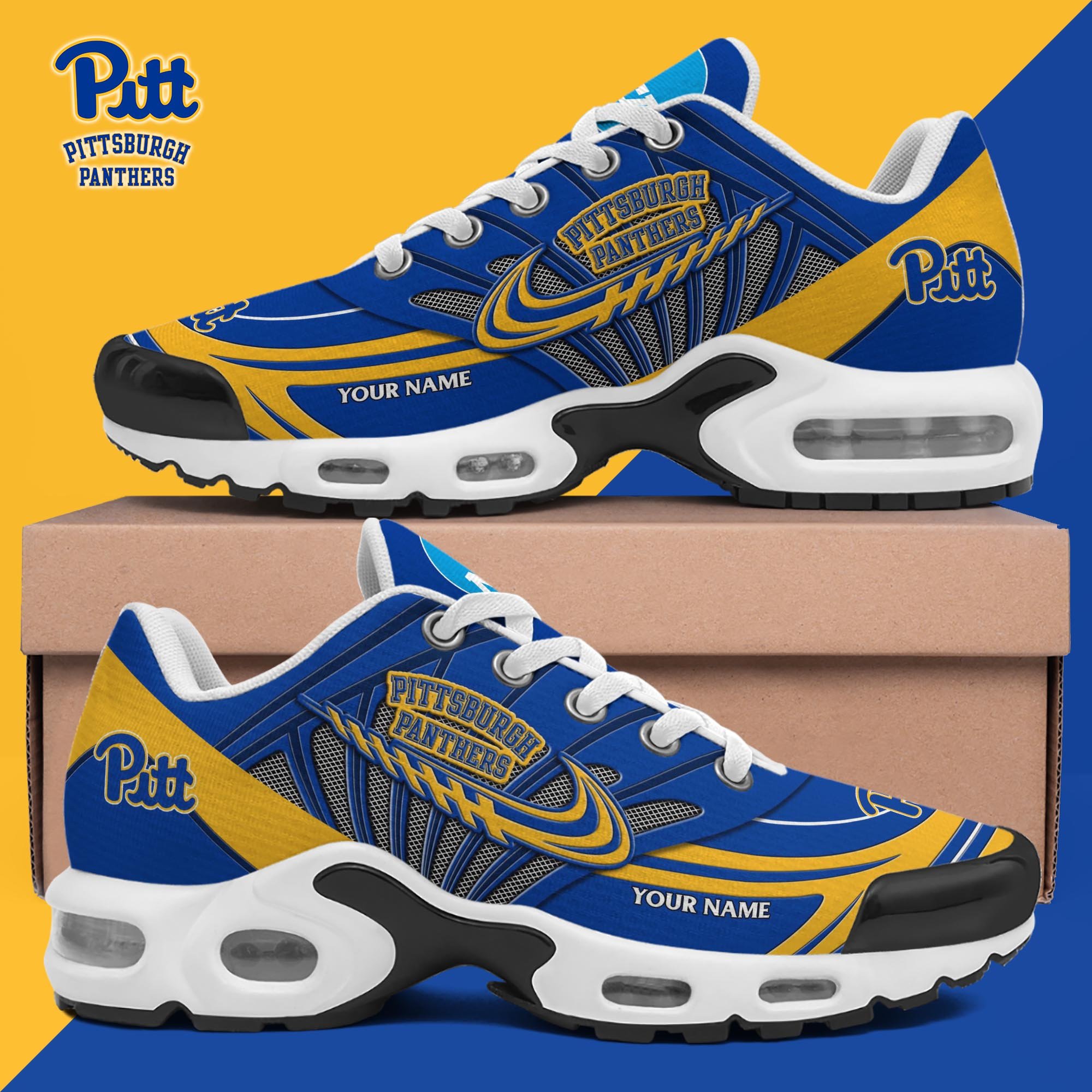 Pittsburgh Panthers TN Shoes 2025 Version Custom Your Name, Shoes For Sport Fans, Gift For Fans