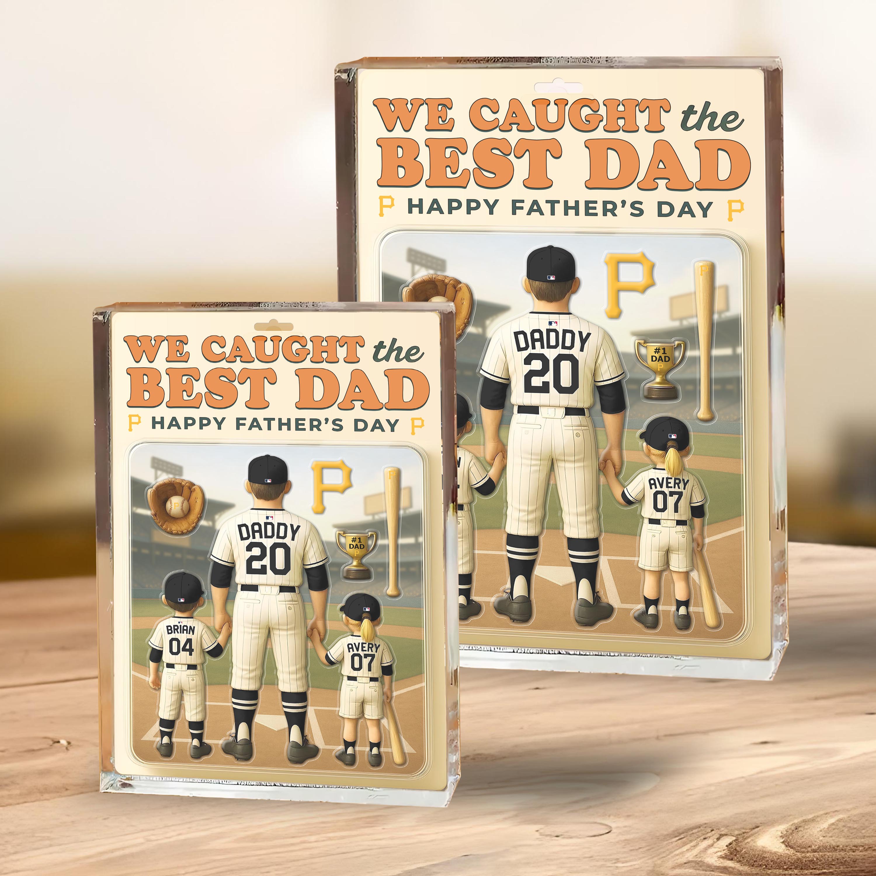 Pittsburgh Pirates Shape Acrylic Blocks Custom Name, Number And Color, Sport Team Blocks, Fathers Day Gifts 