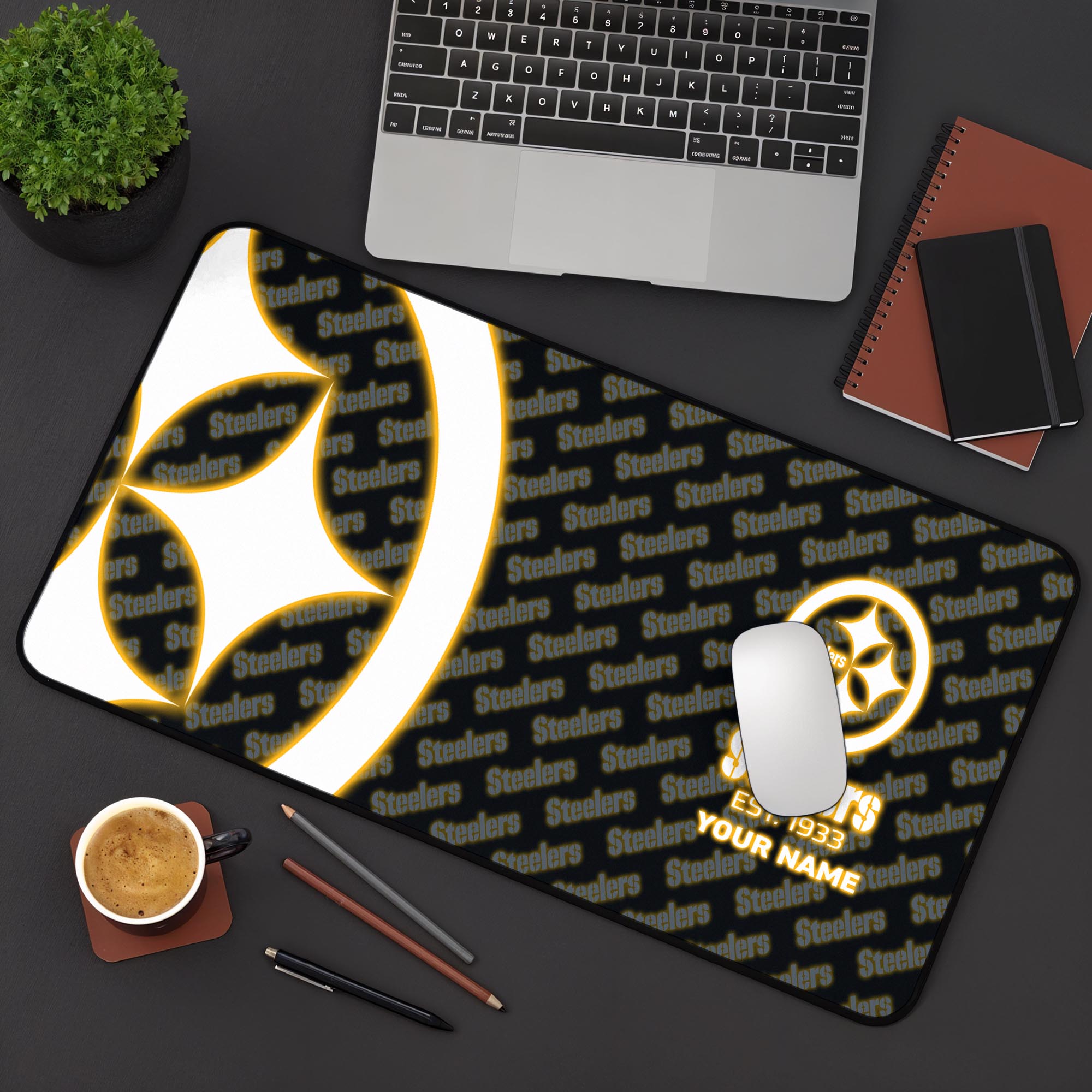 Pittsburgh Steelers 2025 Version Mouse Pad Custom Printed, Sport Team Mouse Pad, Sport Gift For Fans