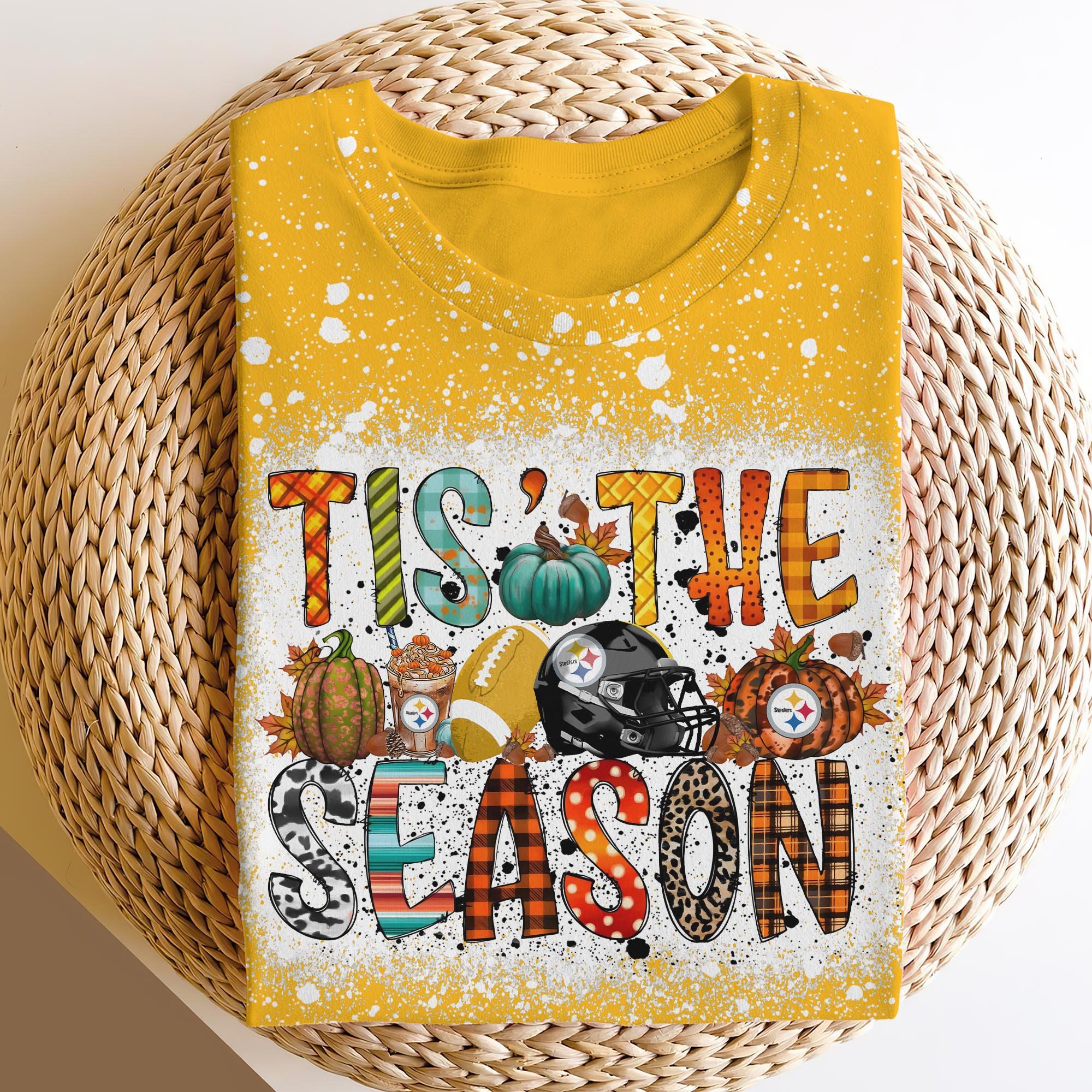 Pittsburgh Steelers 3D Shirts, Tis The Season Shirts, Sport Shirts For Fan