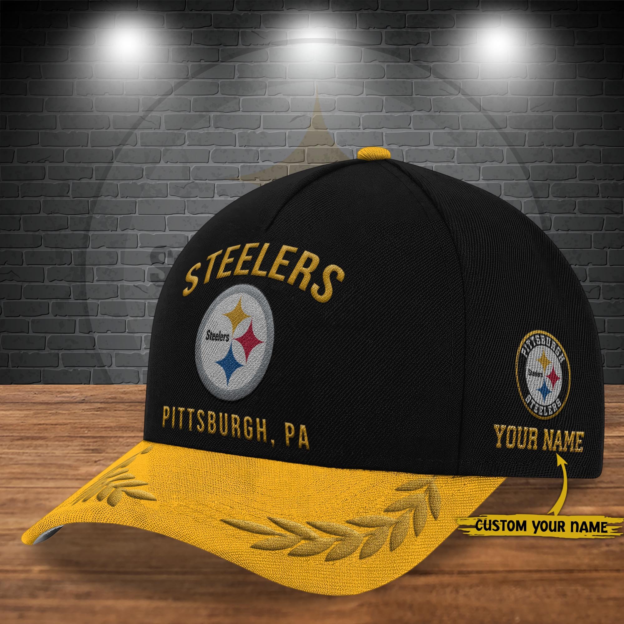 Pittsburgh Steelers Cap New 2025 Version Custom Your Name, Sport Team Cap, Sport Gift For Fans