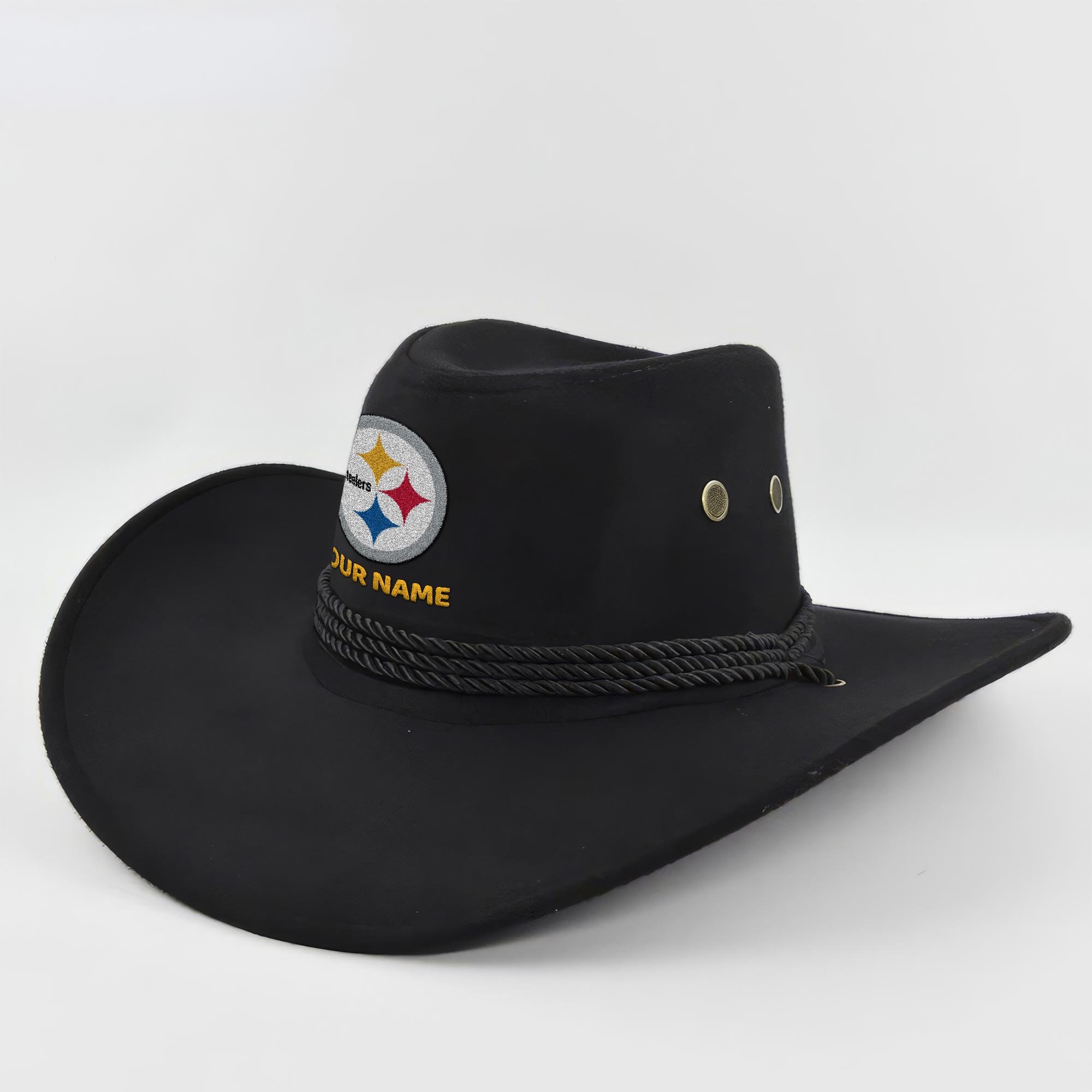 Pittsburgh Steelers Cowboy Hat Custom Your Name, Gifts For Fan