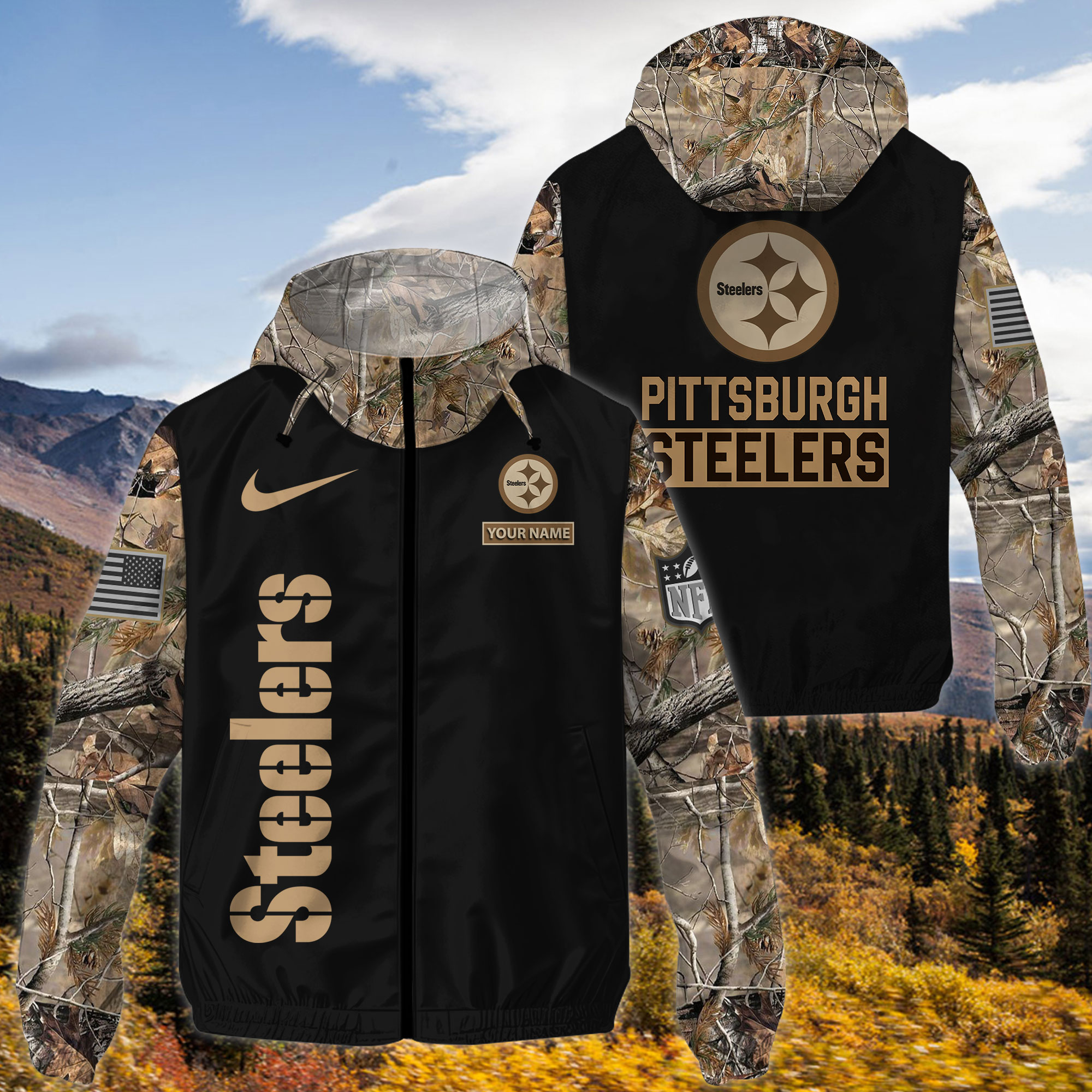 Pittsburgh Steelers NFL Personalized Style Windbreaker Jacket For Fans