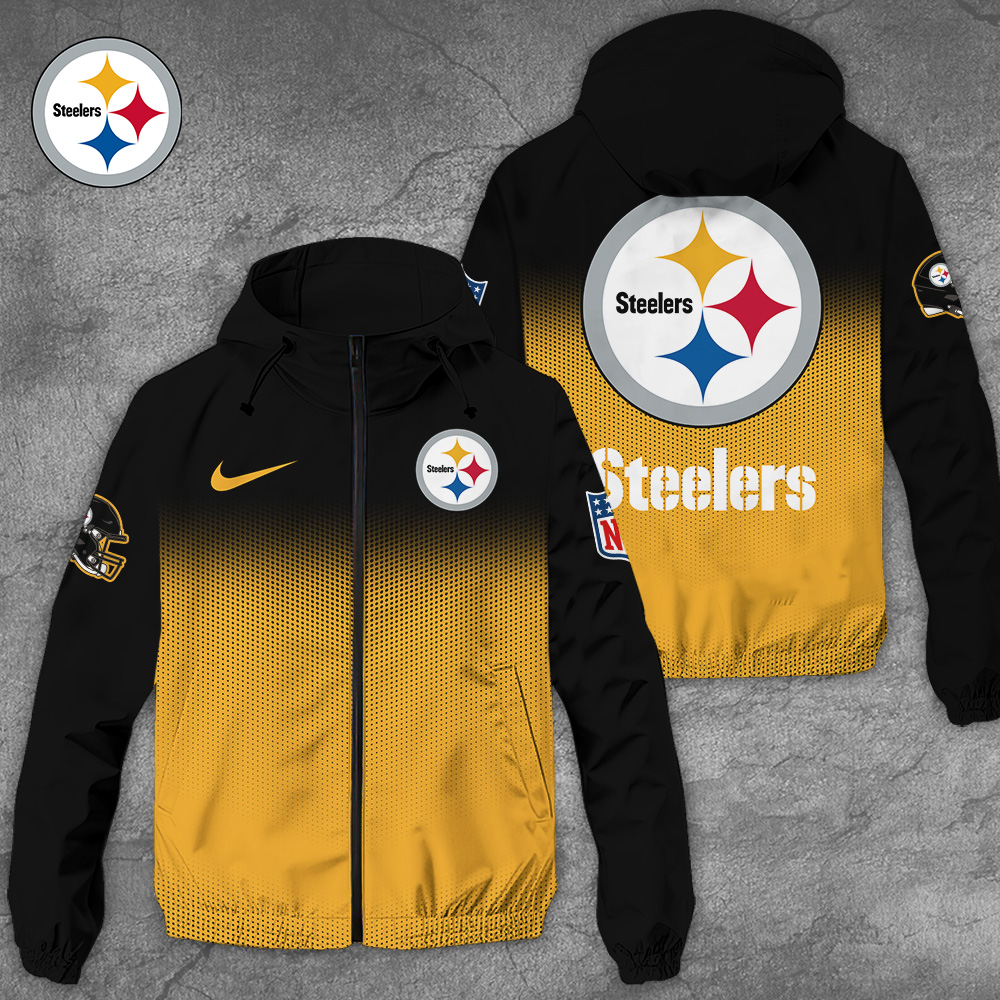 Pittsburgh Steelers NFL Style Windbreaker Jacket For Fans