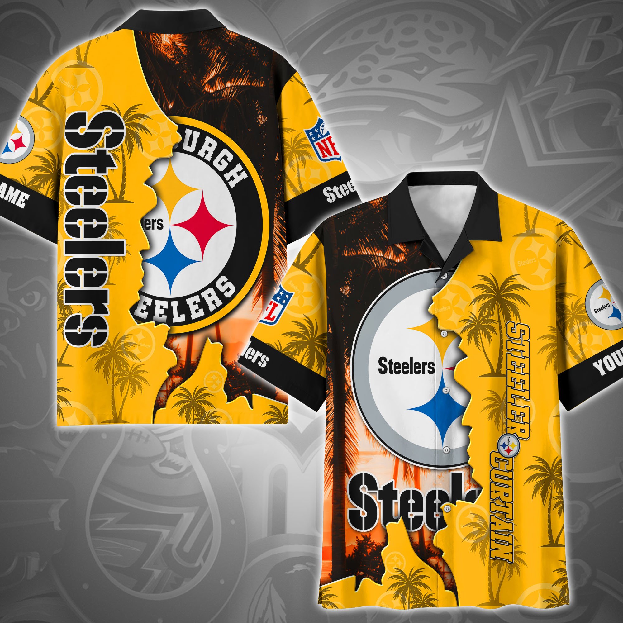 Pittsburgh Steelers Sport Hawaii Shirt Custom Name, Shirt For Sport Fans
