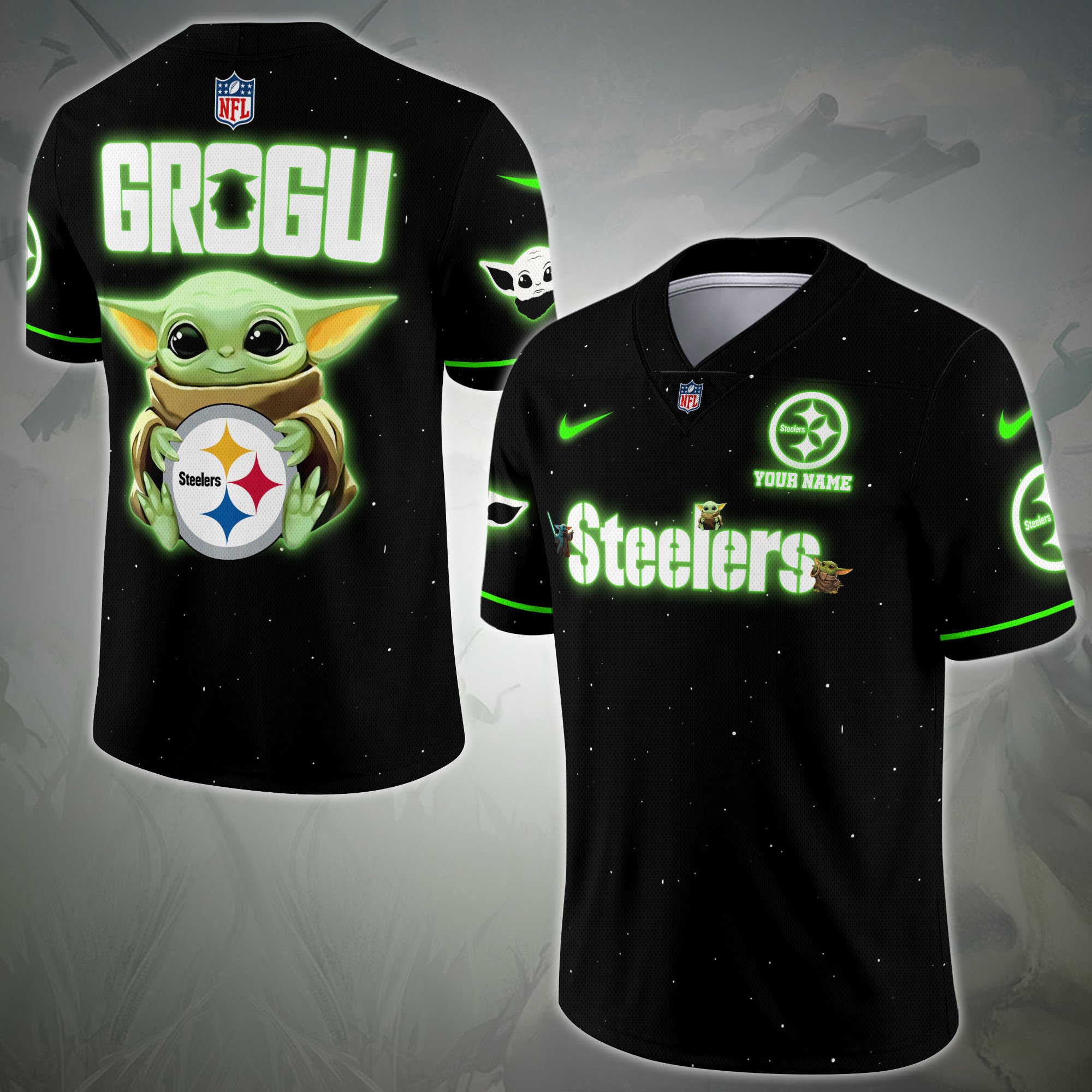 Pittsburgh Steelers Sport Team Vneck Football Jersey Custom Name, Sport Team Shirt For Fan, Sport Gifts